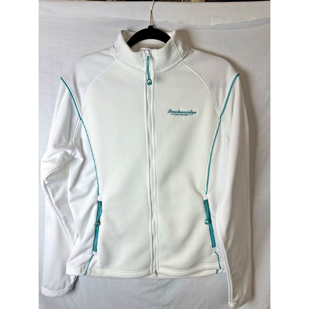 Outfitter Trading Co Breckenridge Colorado White‎ Performance Fleece Jacket L